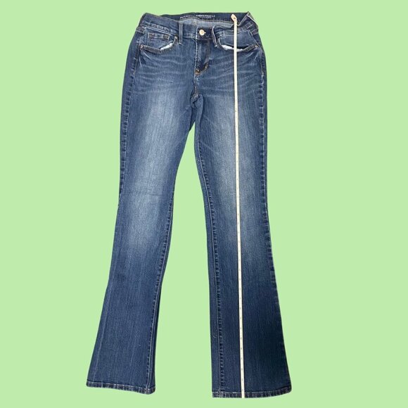 Old Navy Curvy Profile Bootcut Jeans Women’s Size 4 Long Mid-Rise Stretch Denim - Picture 7 of 9